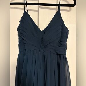 Azazie Dark Navy Alia Dress